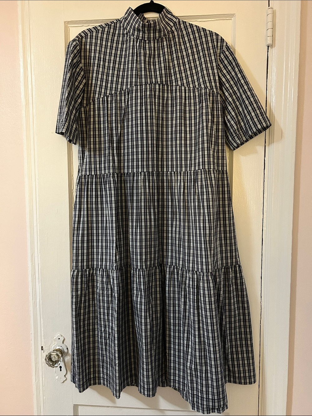 Everlane Tiered Mock Neck Midi Dress - Picture 5 of 6